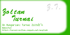 zoltan turnai business card